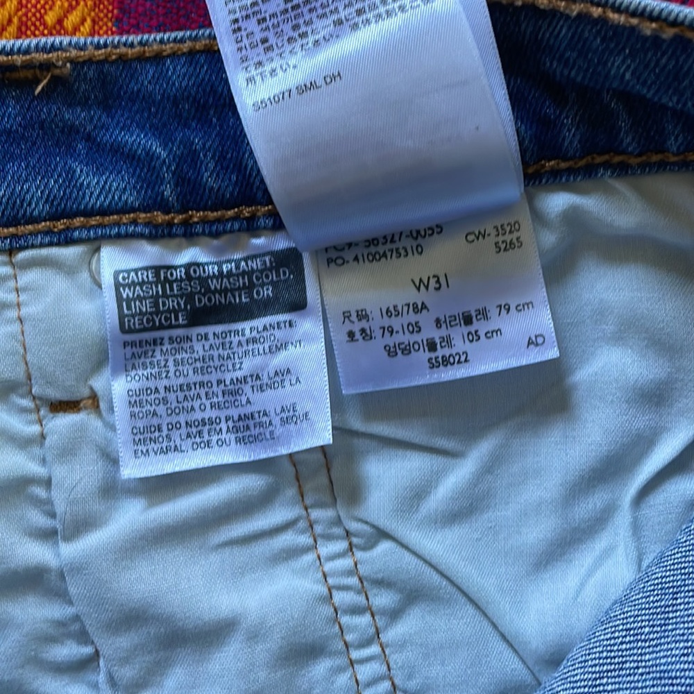 Levi Strauss & Co | High-Waisted Dark Blue Denim Shorts | Size 31 - Picture 5 of 5